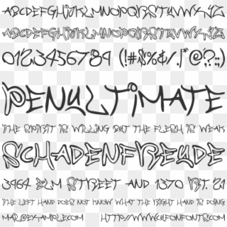 Graffiti Street Font Preview - Calligraphy, HD Png Download