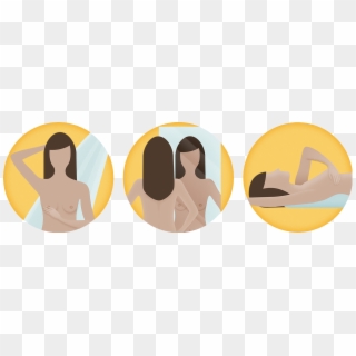 3 Steps For A Breast Self-examination - Fazer O Autoexame Vaginal, HD Png Download