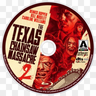 The Texas Chainsaw Massacre 2 Bluray Disc Image - Texas Chainsaw Massacre 2 1986, HD Png Download