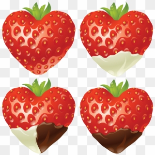 Chocolate - Strawberry Heart Png, Transparent Png