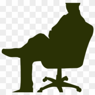 Silhouette Man On Chair, HD Png Download