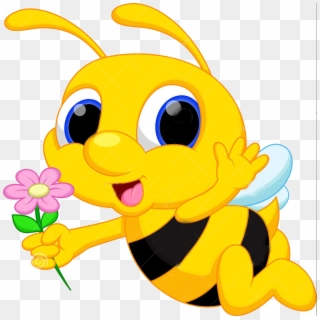 Cute Bee Bee Cartoon, HD Png Download