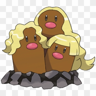 Ground/steel Alolan Dugtrio Differs From Regular Dugtrio - Alolan Dugtrio, HD Png Download