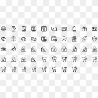 Icon E-commerce - E Commerce Line Icons, HD Png Download