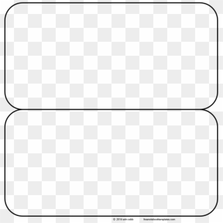 Basic Shape Folds Large Rectangle Rounded - Line Art, HD Png Download