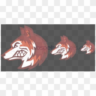 Clan Logo Vector Sizes L031 Mascot Wolf - Logo Squad Ml Serigala, HD Png Download