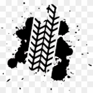 Tires Clipart Tread Marks - Mud Tire Tracks Clipart, HD Png Download