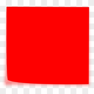 Red Sticky Note - Carré Rouge Png, Transparent Png