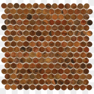 Penny Round - Copper Penny Round Tile, HD Png Download
