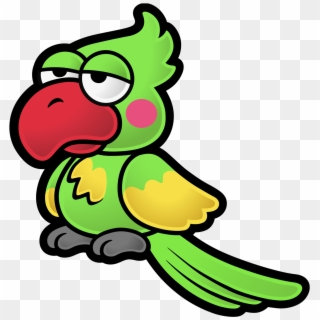 Mario Clipart Scared - Paper Mario Parrot, HD Png Download