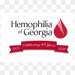Hog 45th Anniversary Logo Graphic - Hemophilia Of Georgia, HD Png Download