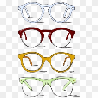 Clipart Free Stock Browline Glasses Drawing Clip Art - Glasses Multiple, HD Png Download