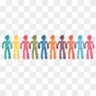 Crowd, Human, Silhouettes, Personal, Group Of People - Peer Support Group, HD Png Download