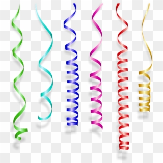 Streamers, The Adoption Of, Bal, New Year's Eve - Transparent Background Streamers Png, Png Download