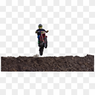 Motocross, Jump, Airborne, Dangerous, Dirtbike, Ramp - Motocross Jump Transparent Background, HD Png Download