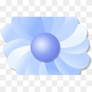 Clipart Blue Flower - Circle, HD Png Download