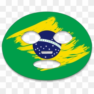 Flag Face Tattoo Fan Brazil - Circle, HD Png Download