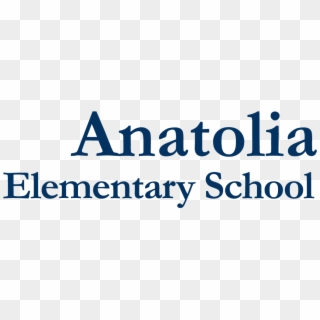 Anatolia Elementary School Wordmark Blue - Tan, HD Png Download
