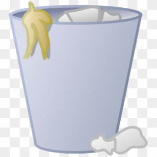Classroom Clipart Garbage Can - Open Garbage Can Clip Art, HD Png Download