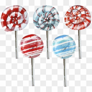 Watercolor Lollipops Png, Transparent Png