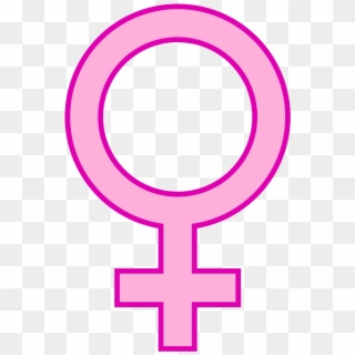 File - Femalepink - Svg - Pink Female Symbol Png, Transparent Png