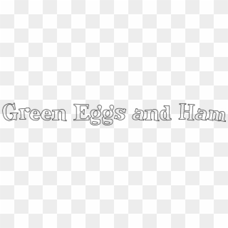 1200 X 300 1 - Green Eggs And Ham Title, HD Png Download