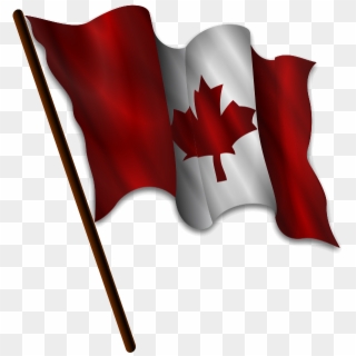 Waving Canadian Flag Vector , Png Download - Canada Flag Waving Vector, Transparent Png
