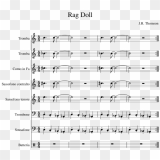 Rag Doll Sheet Music Composed By J - Sheet Music, HD Png Download