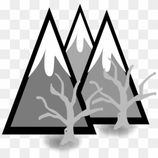 Mountain Computer Icons Drawing - Mountains Transparent Clip Art, HD Png Download