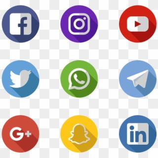 Social Media Icons Medium App, Social Icons, Pinterest - Transparent Background Social Media Logos Png, Png Download