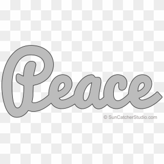 Peace Pattern Template Stencil Printable Clip Art Design - Peace Stencil Design, HD Png Download