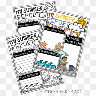 Printable Summer Report - Cartoon, HD Png Download