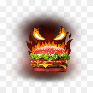 Angriest Whopper® A Sandwich With A Red Bun, Fried - Burger King Limited Edition, HD Png Download