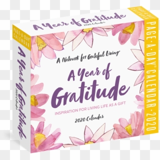 A Year Of Gratitude Page A Day Calendar - Floral Design, HD Png Download