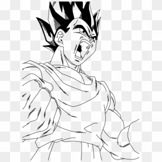 Dragon Ball Z Vegeta Coloring Pages, Dragon Ball Z - Dbz Coloring Page Transparent, HD Png Download