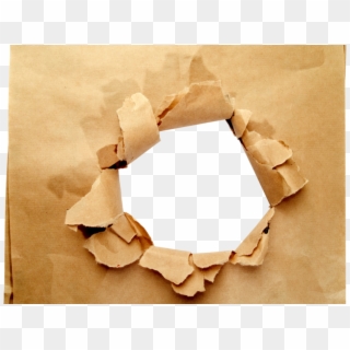 Busted Paper Bag - Paper Hole, HD Png Download