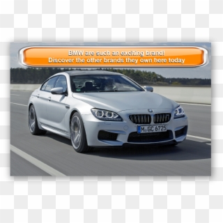 Silver Bmw Driving - Bmw M6 Gran Coupe 2014, HD Png Download