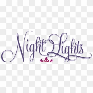 Night Lights In The Garden - Calligraphy, HD Png Download