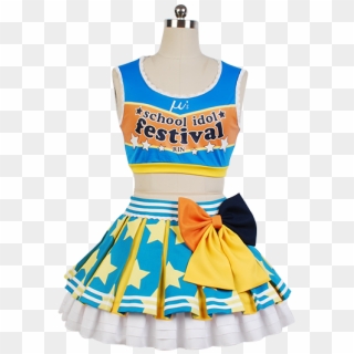 Rin Hoshizora Cheerleaders Dress Cosplay Costume From - Muse Costume For Sports, HD Png Download