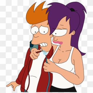 Fry Seems Reluctant To Try Out Leela's New Fondness - Futurama Leela, HD Png Download