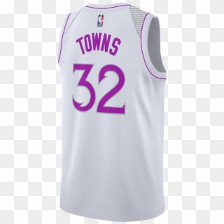 Hover To Zoom - Timberwolves Jersey White Pink, HD Png Download
