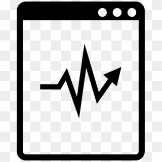 Lifeline Or Stocks Line In A Tablet Monitor Comments - Data List Icon, HD Png Download