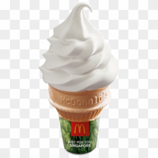 Vanilla Ice Cream Cone Mcdonald's - Vanilla Ice Cream Cone Png, Transparent Png