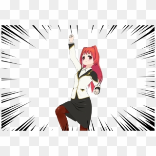 Anime Girl Raising Her Hand, HD Png Download