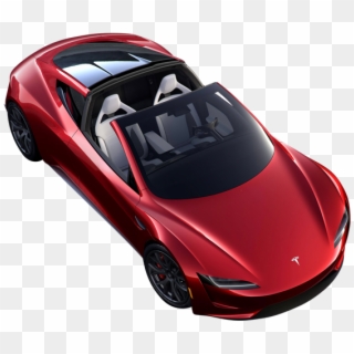 Tesla In Red From The Back - Tesla Roadster 2020 Seats, HD Png Download