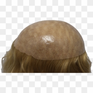 P41 Full Clear Skin Base Lady's Top Hairpiece 16 Long - Blond, HD Png Download