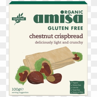 Organic Chestnut Crispbread - Amisa Chestnut Crispbread, HD Png Download