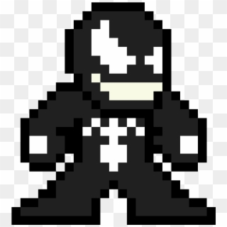 Venom - Minecraft Venom Pixel Art, HD Png Download