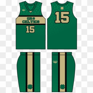 Basketball Jersey Design Templates One Pen One Page - Green Basketball Uniform Design, HD Png Download