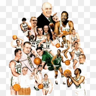 The Celtics Have 31 Hall Of Famers, 22 Retired Numbers, - Celtics Drawing Players, HD Png Download